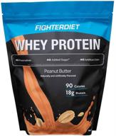 fighterdiet whey protein peanut 2lb logo