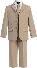 img 2 attached to 👔 Stylish and Sophisticated: OLIVIA KOO 5 Piece Formal Matching Boys' Clothing
