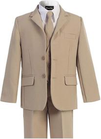 img 1 attached to 👔 Stylish and Sophisticated: OLIVIA KOO 5 Piece Formal Matching Boys' Clothing