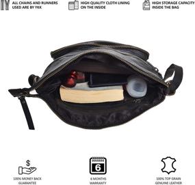 img 2 attached to 🦉 Wise Owl Premium Leather Crossbody Handbags & Purses for Women - Over the Shoulder Crossover Bag