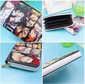 img 1 attached to Anime Wallet Hero Leather Black