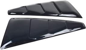 img 2 attached to 🚗 2005-2014 Mustang Window Side Louvers: Translucent Smoked Tail Deck Lid Bodykit by IKON MOTORSPORTS