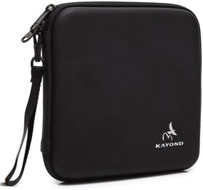img 4 attached to 📼 KAYOND Portable Hard Carrying Case for External USB, DVD, CD, Blu-ray Drives - Travel Storage Organizer (Black)