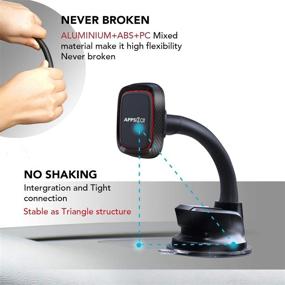 img 1 attached to 📱 Magnetic Phone Car Mount: 360° Adjustable Holder with Strong Magnets