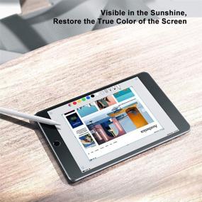 img 2 attached to 📱 [2 упаковки] Бумажный защитный экран для iPad 7.9: Антицарапая, без бликов, легкая установка, без пузырей, совместим с Apple Pencil - iPad Mini 5 (2019) и Mini 4 - Не стекло