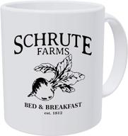 🤣 grafeeks schrute farms mug: hilarious 11oz white coffee mug, ideal for the office logo