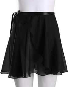 img 3 attached to 🩰 Tina's Ballet Skirt: Stylish Chiffon Dance Skirt for Women with Adjustable Waist