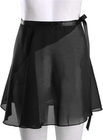 img 1 attached to 🩰 Tina's Ballet Skirt: Stylish Chiffon Dance Skirt for Women with Adjustable Waist