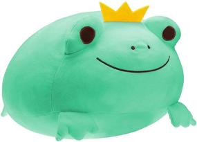 img 4 attached to 🐸 DITUCU 14-Inch Green Stuffed Animal Frog Plush Toy - Soft Squishy Frog Plush Pillow, Adorable Crown Frog Decoration - Cuddly & Stretchy Gift for Kids