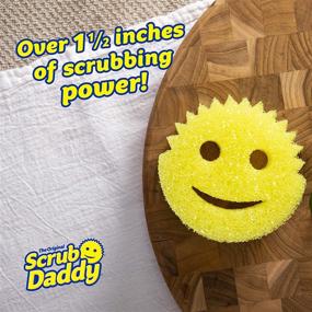 img 3 attached to 🧽 Original Scrub Daddy Sponge: Scratch-Free Scrubber for Dishes and Home - Odor Resistant, Deep Cleaning Kitchen and Bathroom (4ct)