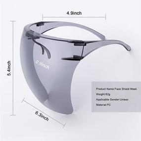 img 2 attached to Unisex Safety Clear Face Shield