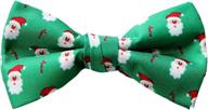 🎀 festive bow ties for boys: spring notion printed microfiber christmas accessories logo