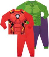 marvel boys avengers pajamas multicolored logo