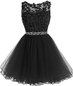 img 4 attached to 💙Синие бисерные платья для выпускного - женская одежда и платья Junior Blue Beaded Homecoming Dresses