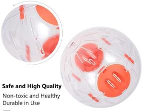 img 2 attached to Gutongyuan Hamster Ball, 5.5 Inch Running Hamster Wheel - Small Pet Plastic Crystal Exercise Ball Toy for Boredom Relief and Increased Activity