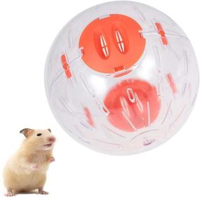 img 4 attached to Gutongyuan Hamster Ball, 5.5 Inch Running Hamster Wheel - Small Pet Plastic Crystal Exercise Ball Toy for Boredom Relief and Increased Activity