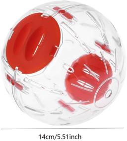 img 3 attached to Gutongyuan Hamster Ball, 5.5 Inch Running Hamster Wheel - Small Pet Plastic Crystal Exercise Ball Toy for Boredom Relief and Increased Activity