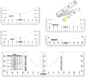 img 4 attached to Pack of 6 16'' T-Shirt Alignment Rulers – Design Guide for T-Shirt Vinyl Heat Press Tool, Centering Clothing Designs for Sublimation, Suitable for Adults, Youth, Toddlers, and Infants