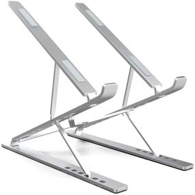 img 4 attached to 👩 Enhance Your Laptop Experience with the ElfAnt Adjustable Portable Aluminum Laptop Stand
