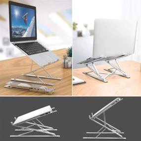 img 3 attached to 👩 Enhance Your Laptop Experience with the ElfAnt Adjustable Portable Aluminum Laptop Stand