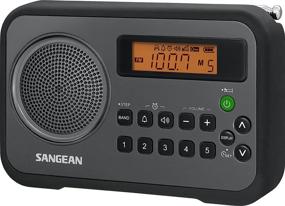 img 4 attached to 📻 Sangean PR-D18BK AM/FM/Portable Digital Radio - Gray/Black, with Protective Bumper - Black/Grey