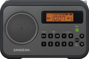 img 3 attached to 📻 Sangean PR-D18BK AM/FM/Portable Digital Radio - Gray/Black, with Protective Bumper - Black/Grey