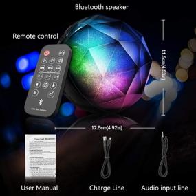 img 1 attached to 🔊 Яркая LED-акустическая система с Bluetooth и пультом дистанционного управления и улучшенным басом – идеальный выбор для дней рождения, подростков и детей – VersionTECH.