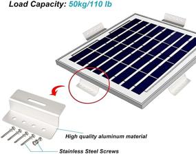 img 2 attached to GBGS 32 шт. Нержавеющие клеммы для крепления солнечных панелей Z: прочная алюминиевая сплавная крепежная арматура с грузоподъемностью 110 фунтов для крыши автодома, лодки и моторной яхты.