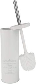 img 4 attached to Convenient and Hygienic Toilet Brush: Home Basics Paris Collection Savon Des Gentil Series Hide-Away and Splash Proof with Holder