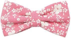img 1 attached to JESLANG Cotton Bowties Printed Floral Men's Accessories