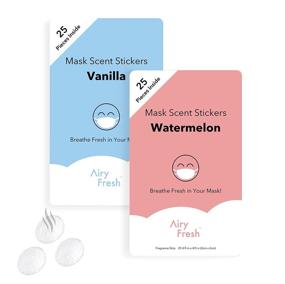 img 3 attached to 🍉 Watermelon Scented Mask Sticker - Refreshing Aroma for Masks - Breath Freshener Patch for a Fresh Mask Smell — Airy Fresh
