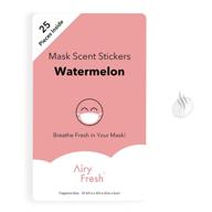 🍉 ароматизированный наклейка со вкусом арбуза для масок - освежающий аромат для масок - пластырь-освежитель дыхания для свежего запаха маски - "воздушная свежесть логотип