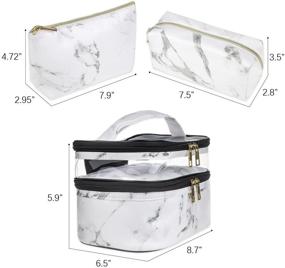 img 3 attached to Cosmetic Toiletry Organizer Portable Waterproof