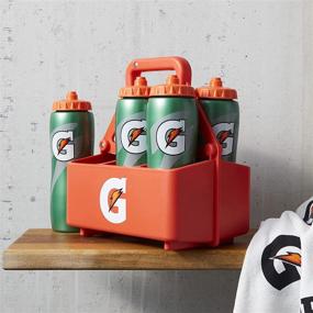 img 1 attached to 🧃 Переноска для 6 бутылок Gatorade - удобное и портативное решение (бутылки не включены)