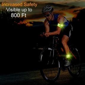 img 2 attached to 🏃 High Visibility Reflective Running Gear 3Pcs - Body, Wrist, Leg, Shoulder Strap with Carabiner - Safety Reflector Tape Straps - Large Reflective Surface Area - Ideal for Night Running