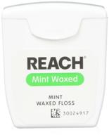 reach mint waxed floss yards oral care and dental floss & picks logo