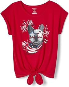 img 3 attached to 👚 Fashionable French Toast Girls Sleeve Graphic Tops, Tees & Blouses: A Must-Have in Girls' Clothing!