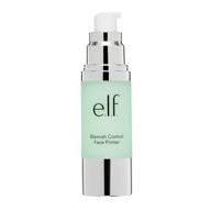 e.l.f blemish control face primer - large size, long-lasting formula, perfects skin & controls breakouts, matte finish, with salicylic acid, vitamin e & tea tree, 1.01 fl oz logo