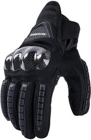 img 4 attached to 🧤 Breathable Summer Motorcycle Gloves for Men and Women - Touchscreen Enabled Cycling Gloves with Knuckle Protection and Palm Pad - Ideal for BMX, ATV, MTB Riding, Motorbike, and Motorcross Racing