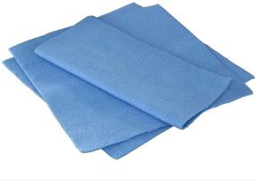 img 4 attached to 🔵 Quick-Dry Microfiber Cleaning Cloth (6 Pack) - Fast Absorption, Blue