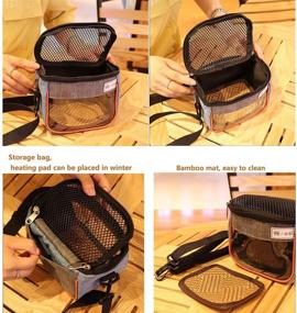 img 2 attached to Portable Small Animal Carrier Bag for Guinea Pig, Hamster, Squirrel, Hedgehog, Chinchilla, Sugar Glider, Ferret, Parrot, Rat, Mouse - Travel Pouch Purse with Shoulder Strap for Outgoing, Outdoor Adventures - Gatycallaty