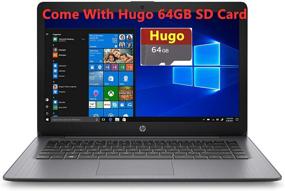 img 4 attached to 🖥️ Enhanced HP Stream 14inch HD Display, Intel Celeron N4000 Dual-Core, 4GB RAM, 128GB | WiFi, Webcam, Bluetooth, Win10 S - Black (Renewed)