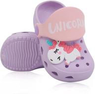 adorable cartoons unicorn slippers - perfect children sandals for boys: clogs & mules logo