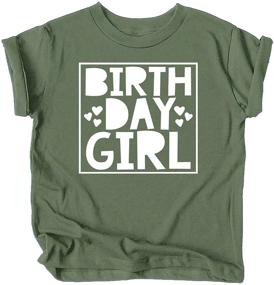 img 2 attached to 🎂 Adorable Olive Loves Apple Birthday T Shirts for Girls' - Trendy Clothing for Special Occasions