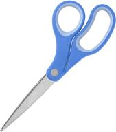 🔷 sparco 8-inch bent multipurpose scissors: durable stainless steel, blue (spr39043) logo