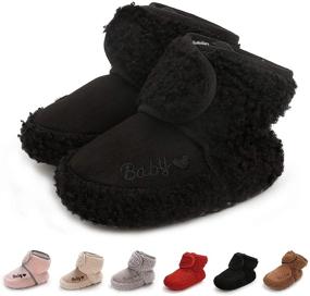 img 4 attached to BEBARFER Newborn Slip-Resistant Booties for Boys - Non Skid Shoes