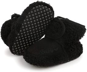 img 2 attached to BEBARFER Newborn Slip-Resistant Booties for Boys - Non Skid Shoes