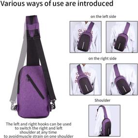 img 2 attached to Shoulder Backpacks Crossbody Triangle Daypack Backpacks