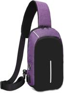 shoulder backpacks crossbody triangle daypack backpacks logo