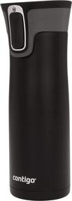 img 1 attached to Contigo West Loop AutoSeal 20 oz Matte Black Travel Mug: Double Wall Insulated Excellence